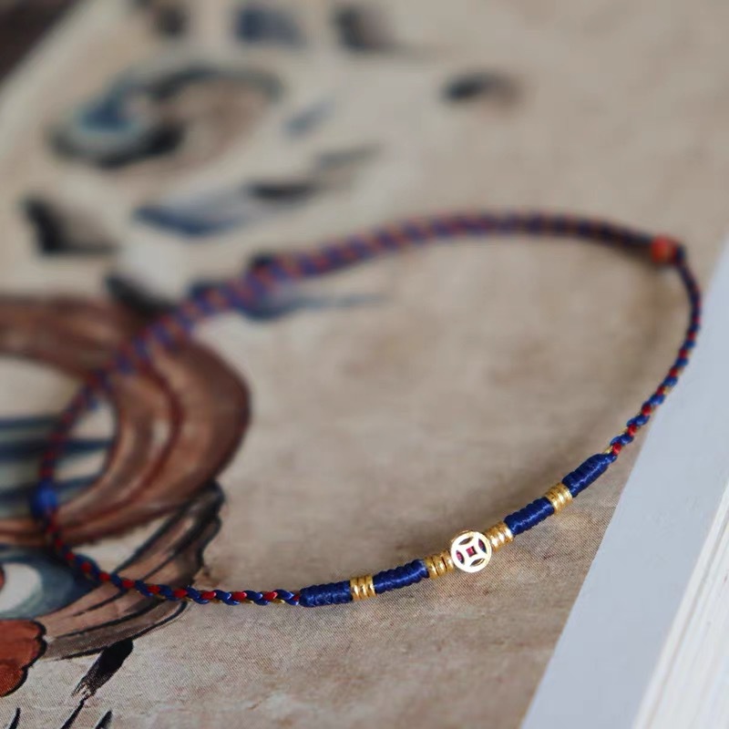 النحاس عملة المنسوجة سوار أحمر - مراجعة Ethnic Fashion Co In وسعره